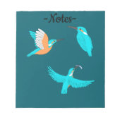 Bloc-note Common Kingfishers (Devant)