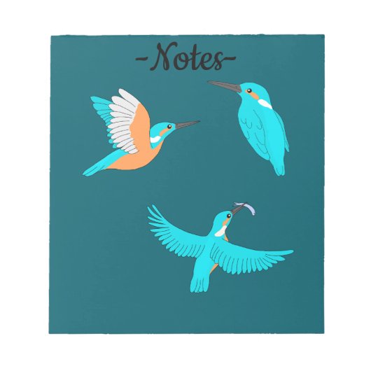 Bloc-note Common Kingfishers (Devant)