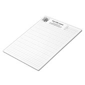 Bloc-note Company Logo Black College Rule Project Identifier (Incliné)