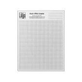 Bloc-note Company Logo Black Grid Graph (Tourné)
