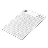 Bloc-note Company Logo Black Grid Graph Calcpad (Incliné)