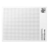 Bloc-note Company Logo Black Grid Graph Calcpad (Devant)