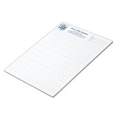 Bloc-note Company Logo Blue College Rule Project Identifier (Incliné)
