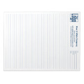 Bloc-note Company Logo Blue College Rule Project Identifier (Devant)