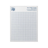 Bloc-note Company Logo Blue Grid Graph Calcpad (Tourné)