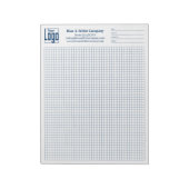 Bloc-note Company Logo Blue Grid Graph Project Identifier (Tourné)