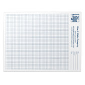 Bloc-note Company Logo Blue Grid Graph Project Identifier (Devant)