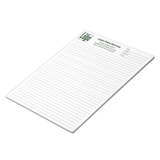 Bloc-note Company Logo College Rule Project Identifier (Incliné)