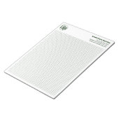 Bloc-note Company Logo Green Grid Graph Calcpad (Incliné)