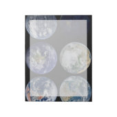 Bloc-note Comparaison D'Image De Vues Iconiques De La Planèt (Tourné)