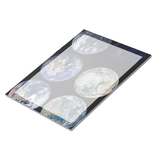 Bloc-note Comparaison D'Image De Vues Iconiques De La Planèt (Incliné)