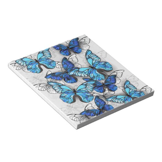 Bloc-note Composition des White and Blue Butterflies (Incliné)