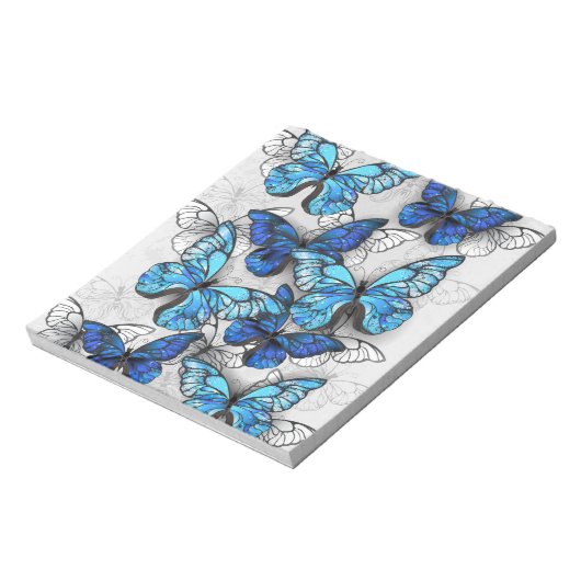 Bloc-note Composition des White and Blue Butterflies (Tourné)