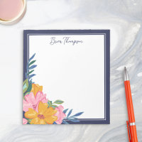 Composition florale moderne rose et jaune