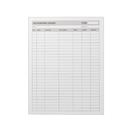 Bloc-note Comptabilisation - Comptabilité des dépenses (Tourné)