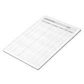 Bloc-note Comptabilisation - Comptabilité des dépenses (Incliné)