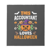 Bloc-note Comptable Aime Halloween Citrouille Comptable Desi (Devant)