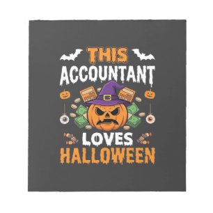 Bloc-note Comptable Aime Halloween Citrouille Comptable Desi