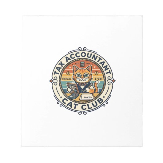 Bloc-note Comptable Fiscale Chat Mignon Kitty Design - Compt (Devant)