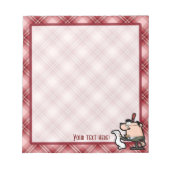Bloc-note Comptable Red Plaid (Devant)