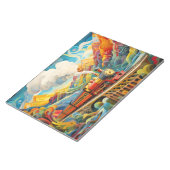 Bloc-note Concept de train de locomotives Abstrait paysage c (Incliné)