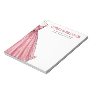 Bloc-note Concepteur de mode personnalisé Styliste Diplômé