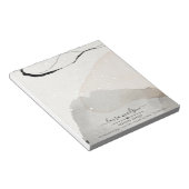 Bloc-note Concepteur d'intérieur de formes d'aquarelle Abstr (Incliné)