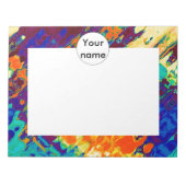 Bloc-note Conception abstraite de texture rétro (Devant)