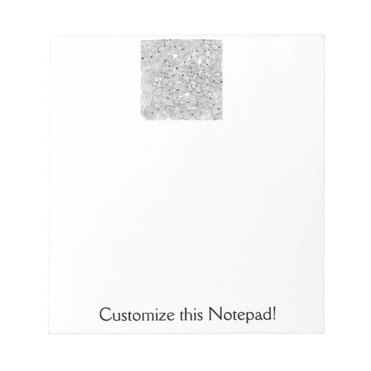 Bloc-note Conception abstraite originale de la batterie de s (Devant)