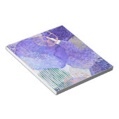 Bloc-note Conception abstraite violette (Incliné)