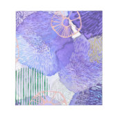 Bloc-note Conception abstraite violette (Devant)