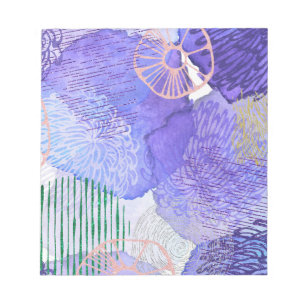 Bloc-note Conception abstraite violette