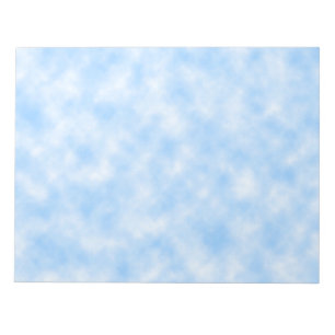 Bloc-note Conception bleue et blanche créée de nuages