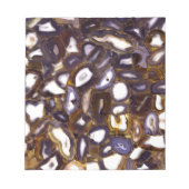 Bloc-note Conception d'Agate blanc Brown violet (Devant)
