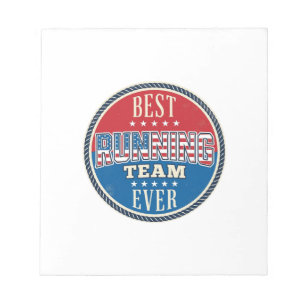 Bloc-note Conception de badge vintage patriotique d'équipe d