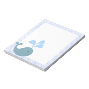Bloc-note Conception de baleine Bleue