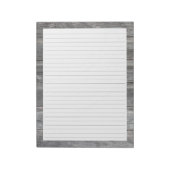 Bloc-note Conception de bordure en bois de canne (Tourné)