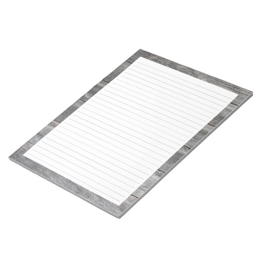 Bloc-note Conception de bordure en bois de canne (Incliné)