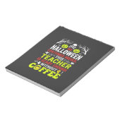 Bloc-note Conception de café assez effrayante pour Halloween (Tourné)
