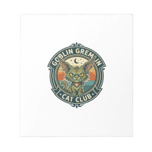 Bloc-note Conception de chat mignon de lutin gremlin - Gobel
