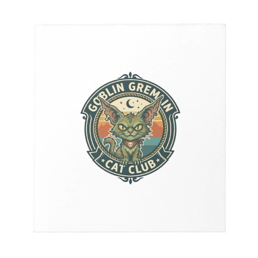 Bloc-note Conception de chat mignon de lutin gremlin - Gobel (Devant)