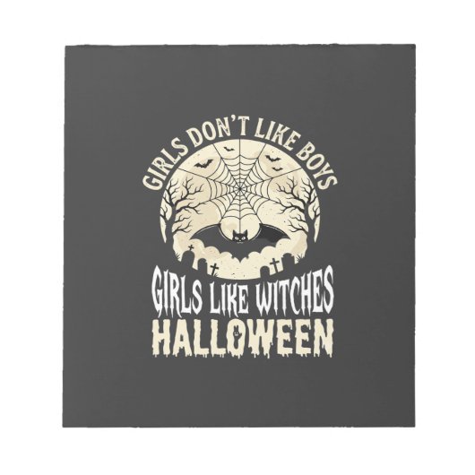 Bloc-note Conception de chauve-souris Halloween pour filles  (Devant)