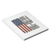 Bloc-note Conception de chemise de citation de drapeau vinta (Incliné)