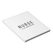 Bloc-note Conception de chemise de citation d'infirmière Gra (Incliné)