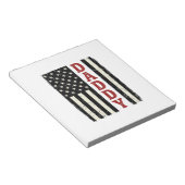 Bloc-note Conception de chemise de drapeau américain Distres (Incliné)