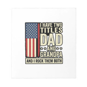 Bloc-note Conception de chemise de famille patriotique vinta