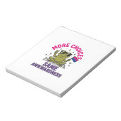Bloc-note Conception de chemise de fierté de grenouille Bi d (Tourné)