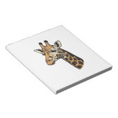 Bloc-note Conception de chemise de portrait de girafe gravur (Incliné)