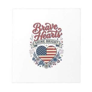 Bloc-note Conception de chemise florale vintage patriotique