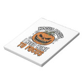 Bloc-note Conception de chemise Halloween Citrouille de vin (Tourné)